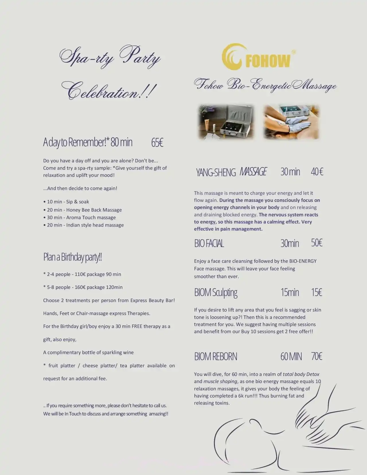 our services